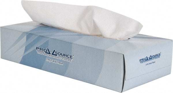 PRO-SOURCE - Flat Box of White Facial Tissues - 2 Ply - Exact Tooling