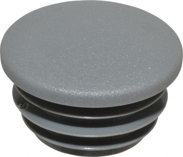 Kee - 1" Pipe, Plastic Plug Pipe Rail Fitting - Gray - Exact Tooling