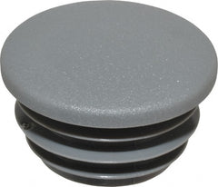 Kee - 1" Pipe, Plastic Plug Pipe Rail Fitting - Gray - Exact Tooling