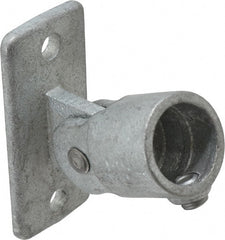Kee - 1" Pipe, Swivel Flange, Malleable Iron Flange Pipe Rail Fitting - Galvanized Finish - Exact Tooling