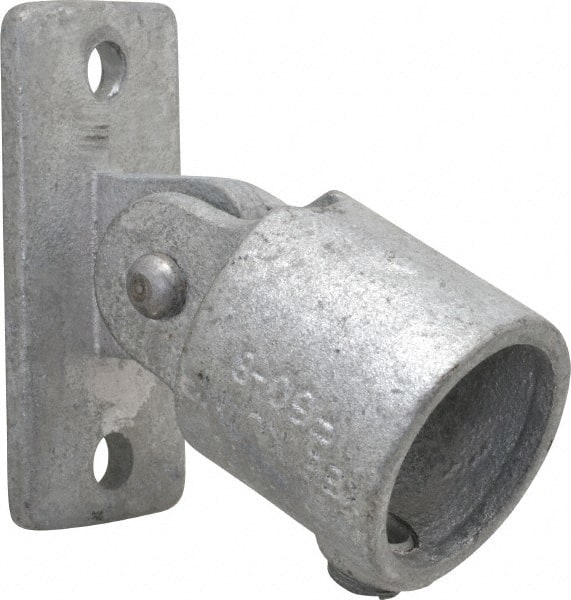 Kee - 2" Pipe, Swivel Flange, Malleable Iron Flange Pipe Rail Fitting - Galvanized Finish - Exact Tooling