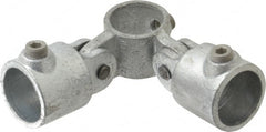 Kee - 1-1/4" Pipe, Malleable Iron Swivel Socket Pipe Rail Fitting - Galvanized Finish - Exact Tooling