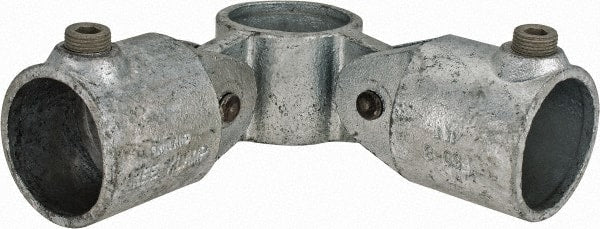 Kee - 1-1/2" Pipe, Malleable Iron Swivel Socket Pipe Rail Fitting - Galvanized Finish - Exact Tooling