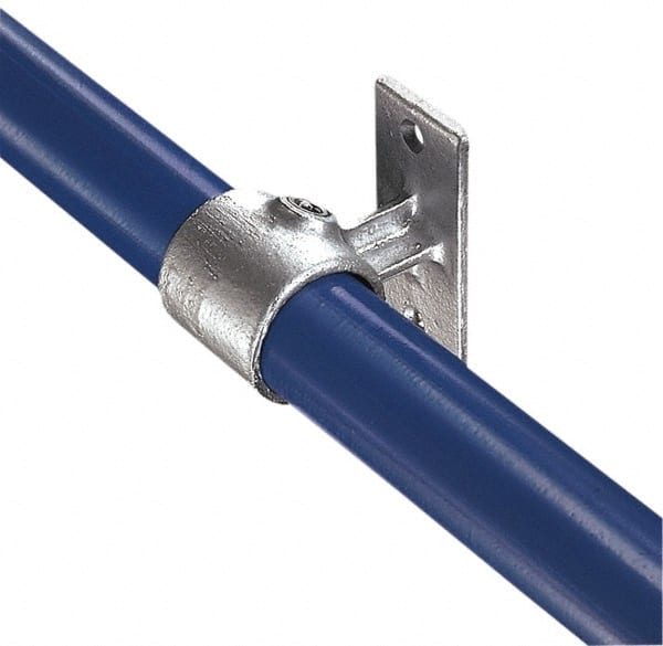 Kee - 1-1/4" Pipe, Malleable Iron Rail Support Pipe Rail Fitting - Galvanized Finish - Exact Tooling