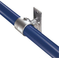 Kee - 1-1/4" Pipe, Malleable Iron Rail Support Pipe Rail Fitting - Galvanized Finish - Exact Tooling