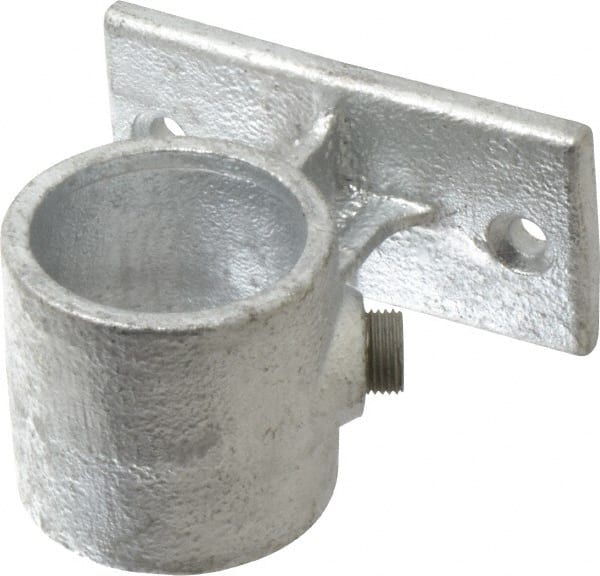 Kee - 1-1/2" Pipe, Malleable Iron Rail Support Pipe Rail Fitting - Galvanized Finish - Exact Tooling