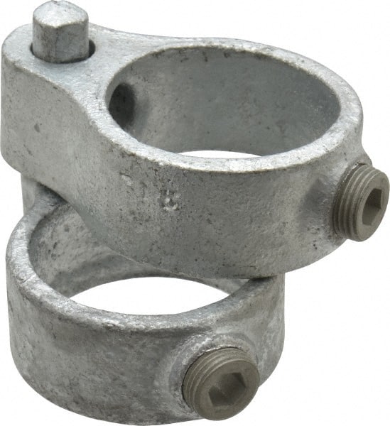 Kee - 1-1/2" Pipe, Malleable Iron Gate Hinge Fitting - Galvanized Finish - Exact Tooling
