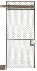 Folding Guard - 5' Wide x 8' High, Sliding Door for Temporary Structures - Woven Wire - Exact Tooling