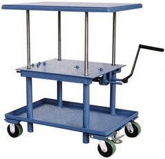 Vestil - 2,000 Lb Capacity Mechanical Lift Table - 24" to 42" Lift Height, 48" Platform Length x 30" Platform Width - Exact Tooling