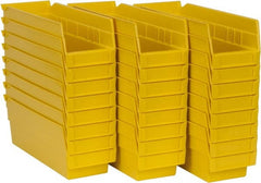Akro-Mils - 11-5/8" Deep, Yellow Hopper Shelf Bin - 4" High x 4-1/8" Wide x 11-5/8" Long - Exact Tooling
