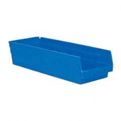 Akro-Mils - 17-7/8" Deep, Blue Hopper Shelf Bin - 4" High x 6-5/8" Wide x 17-7/8" Long - Exact Tooling
