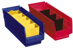 Akro-Mils - 11-5/8" Deep, Blue Hopper Shelf Bin - 4" High x 2-3/4" Wide x 11-5/8" Long - Exact Tooling