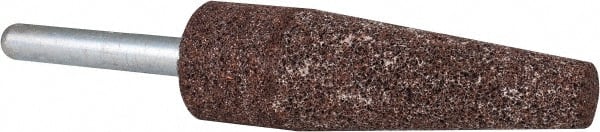 Grier Abrasives - 3/4 x 2-1/2" Head Diam x Thickness, A1, Cone, Aluminum Oxide Mounted Point - Exact Tooling