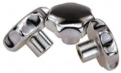 KIPP - 1.57" Head Diam, 7 Point Lobed Knob - 5/16" Hole, Stainless Steel - Exact Tooling