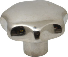 KIPP - 1.96" Head Diam, 7 Point Lobed Knob - 3/8" Hole, Stainless Steel - Exact Tooling