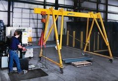 Spanco - 6,000 Lb Load Capacity Steel Gantry Crane - 15' Span - Exact Tooling