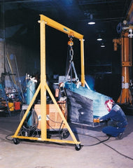 Spanco - 6,000 Lb Load Capacity Steel Gantry Crane - 12' Span - Exact Tooling