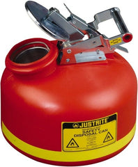 Justrite - Safety Disposal Cans Capacity (Gal.): 2.00 Material: Polyethylene - Exact Tooling