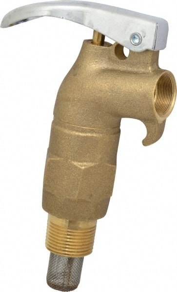 Value Collection - 3/4" NPT Brass Rigid Drum Faucet - External Arrester, Self Closing - Exact Tooling