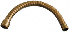 Justrite - Brass Flexible Drum Faucet Extension - 6" Long Extension - Exact Tooling