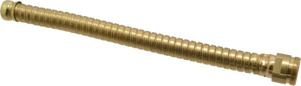 Justrite - Brass Flexible Drum Faucet Extension - 8" Long Extension - Exact Tooling