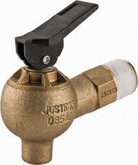 Justrite - 3/4" NPT Brass Drum Faucet - FM Approved - Exact Tooling
