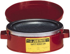 Justrite - Safety Bench Cans & Dip/Wash Tanks Type: Bench Can Capacity (Qt.): 1.00 - Exact Tooling
