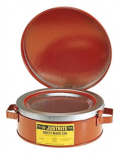 Justrite - Safety Bench Cans & Dip/Wash Tanks Type: Bench Can Capacity (Qt.): 2.00 - Exact Tooling