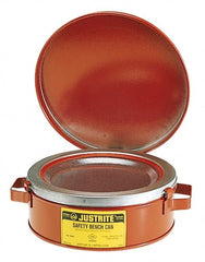 Justrite - Safety Bench Cans & Dip/Wash Tanks Type: Bench Can Capacity (Qt.): 2.00 - Exact Tooling