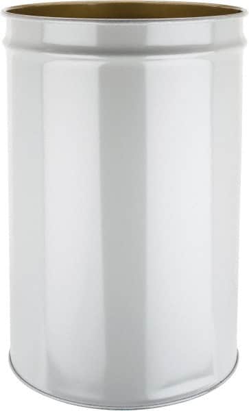 Justrite - 55 Gallon Fire Resistant Steel Drum - 23-3/4 Inch Outside Diameter, 34-1/2 Inch High - Exact Tooling