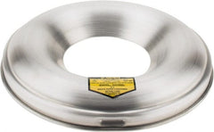 Justrite - Aluminum Steel Fire Resistant Head - 12 Inch Outside Diameter, 4.5 Gallon Complete Drum, 5 Inch Opening Diameter, FM and UL Standards - Exact Tooling