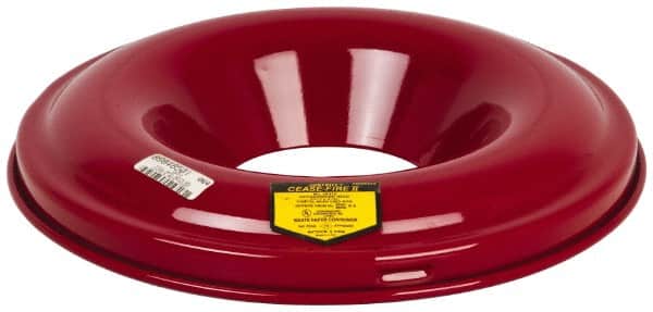 Justrite - Fire Resistant Steel Head - 15-1/8 Inch Outside Diameter, 12 and 15 Gallon Complete Drum, 5-1/4 Inch Opening Diameter, FM and UL Standards - Exact Tooling