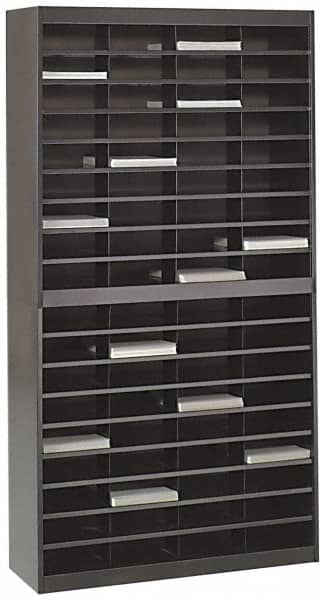 Safco - Deluxe Document Organizer - 72 Compartments, 9" Wide x 3" High x 12-1/4" Deep Compartment - Exact Tooling