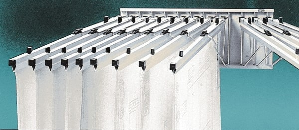 Safco - 24 Inch Wide x 9-1/2 Inch High, Steel Vertical Print Storage - Putty, 18 to 42 Inch Clamp Width - Exact Tooling