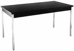 Made in USA - 60" Long x 30" Wide x 29" High Stationary Apron Tables - Walnut (Color), Steel - Exact Tooling