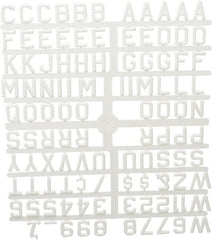 Ghent - Plastic Letter Kits Type: Reusable Letters Display Size: 3/4 (Inch) - Exact Tooling