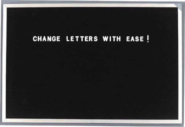 Ghent - Plastic Letter Kits Type: Reusable Letters Display Size: 1/2 (Inch) - Exact Tooling