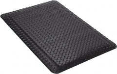 Wearwell - 3' Long x 2' Wide, Dry Environment, Anti-Fatigue Matting - Black, Vinyl with Nitrile Blend Base, Beveled on 4 Sides - Exact Tooling