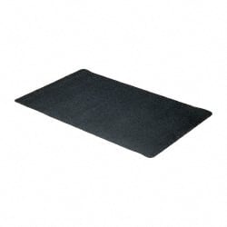 Wearwell - 5' Long x 3' Wide, Dry Environment, Anti-Fatigue Matting - Black, Natural Rubber with Nitrile Blend Base, Beveled on 4 Sides - Exact Tooling