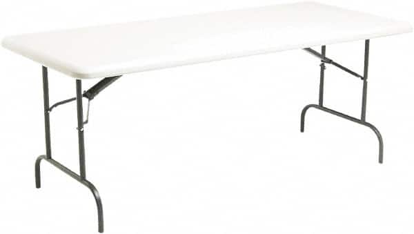 ICEBERG - 30" Long x 72" Wide x 29" High, Folding Table - Platinum - Exact Tooling