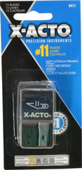 X-ACTO - 15 Piece Steel Hobby Blade - 1-19/32" OAL - Exact Tooling