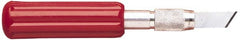 X-ACTO - 5-1/2" OAL Carbon Steel Hobby Knife - #19 Angled Wood Chiseling Blade, Plastic Handle - Exact Tooling