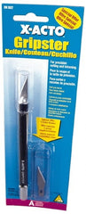 X-ACTO - 5-3/4" OAL Carbon Steel Hobby Knife - #11 Classic Fine Point Blade, Nonslip Rubber Handle - Exact Tooling