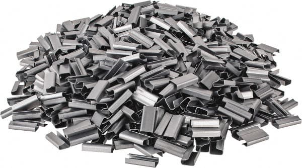 Made in USA - 1/2 Inch Wide, Metal Open Seal - 1,000 Piece - Exact Tooling