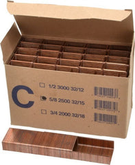 Made in USA - 1-1/4" Wide Carton Staples - 5/8" Leg Length - Exact Tooling