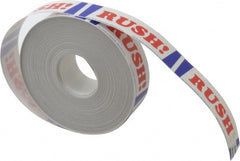 Made in USA - Rush Shipping Label - 3" High x 1" Wide - Exact Tooling