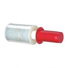 Stretch Associates - 5" x 1,000' 90 Gauge Clear Hand Held Stretch & Pallet Wrap with Extended Core - 4 Piece, 90 Gauge, Clear - Exact Tooling