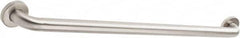 Made in USA - Washroom Partition Stainless Steel Grab Bar - 36 Inch Long - Exact Tooling