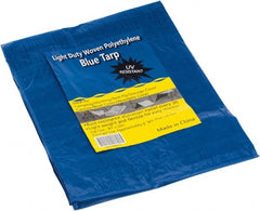 Value Collection - 10' Long x 8' Wide Polyethylene Tarp & Dust Cover - Blue - Exact Tooling