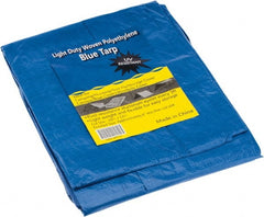 Value Collection - 12' Long x 10' Wide Polyethylene Tarp & Dust Cover - Blue - Exact Tooling